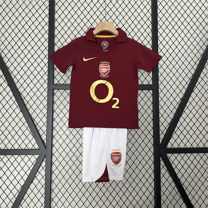 Arsenal 2005/2006 Home Retro Kids Kit