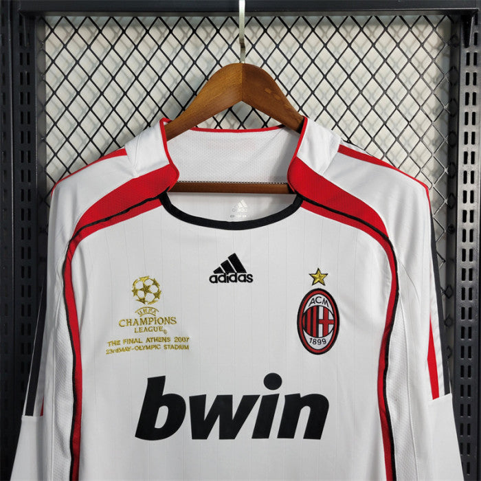 AC Milan 2007/2008 Away Long Sleeve Retro Kit