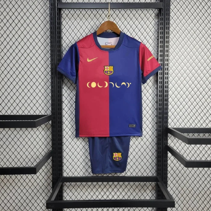 Barcelona X Coldplay 24/25 Home Kids Kit
