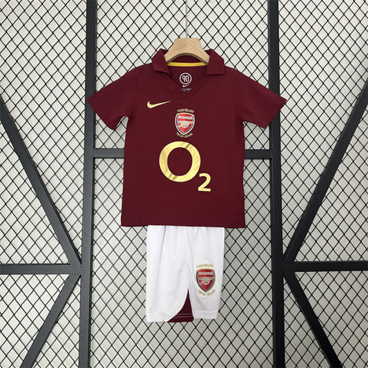Arsenal 2005/2006 Home Retro Kids Kit
